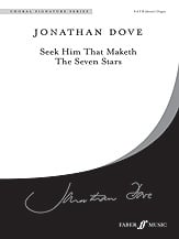 Seek Him that Maketh the Seven Stars SATB choral sheet music cover